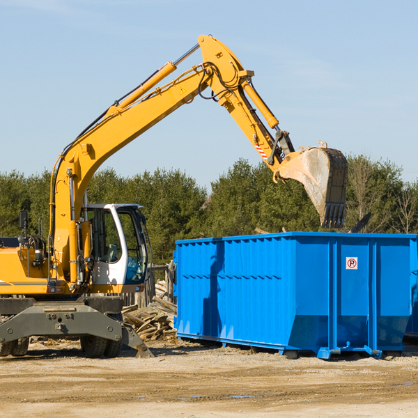 can i choose the location where the residential dumpster will be placed in Paint Rock Alabama